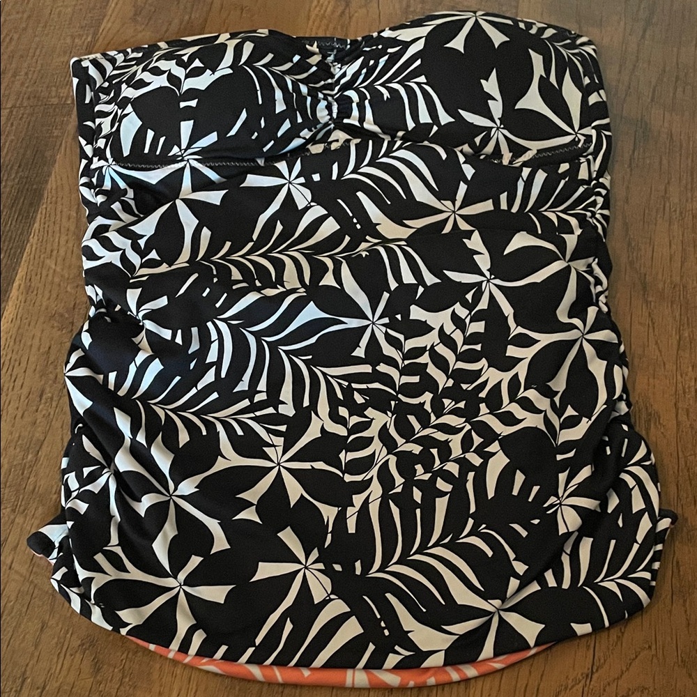 Tommy Bahama Black and White Tropical One Piece Swimsuit